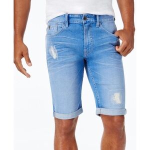 New GUESS Regular Stray Modern Fit Denim Shorts